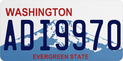 WA license plate ADI9970