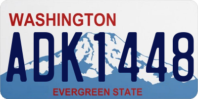 WA license plate ADK1448