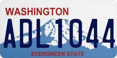 WA license plate ADL1044