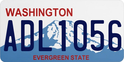 WA license plate ADL1056