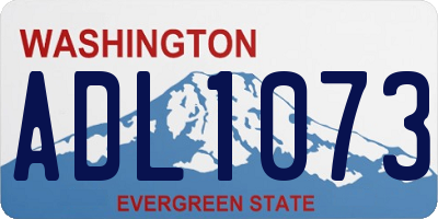 WA license plate ADL1073