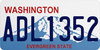 WA license plate ADL1352