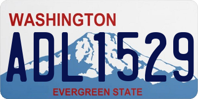 WA license plate ADL1529