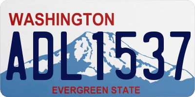 WA license plate ADL1537