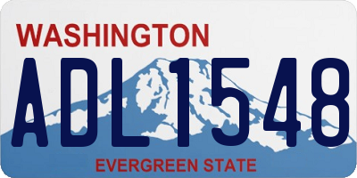 WA license plate ADL1548