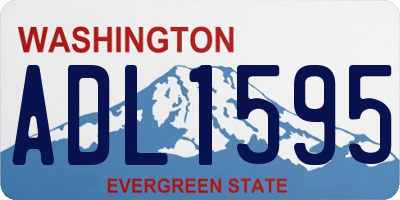 WA license plate ADL1595