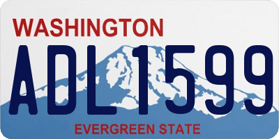 WA license plate ADL1599