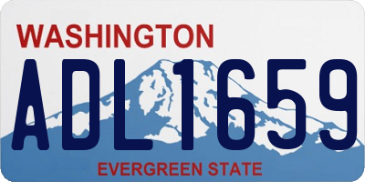 WA license plate ADL1659