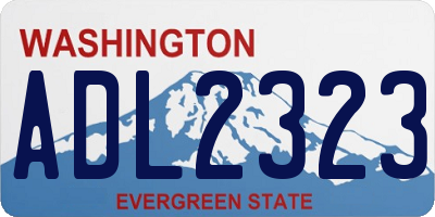 WA license plate ADL2323