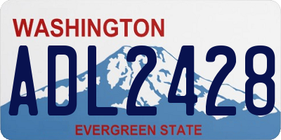 WA license plate ADL2428