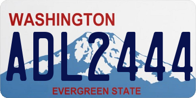 WA license plate ADL2444