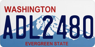 WA license plate ADL2480