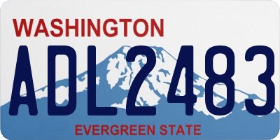 WA license plate ADL2483