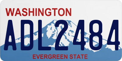 WA license plate ADL2484