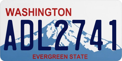 WA license plate ADL2741