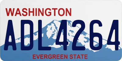 WA license plate ADL4264
