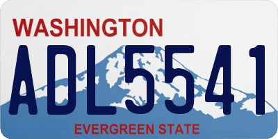 WA license plate ADL5541