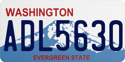 WA license plate ADL5630