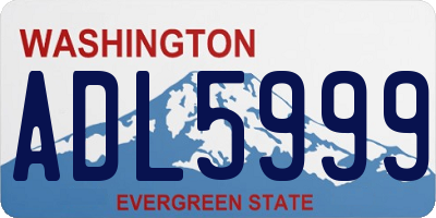 WA license plate ADL5999