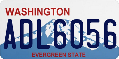 WA license plate ADL6056