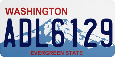 WA license plate ADL6129
