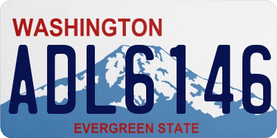 WA license plate ADL6146