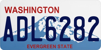 WA license plate ADL6282