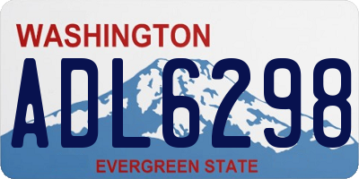 WA license plate ADL6298