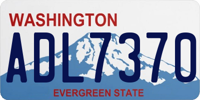 WA license plate ADL7370