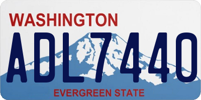 WA license plate ADL7440