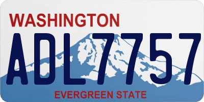 WA license plate ADL7757