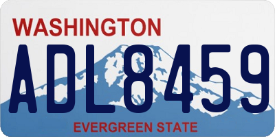 WA license plate ADL8459