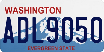 WA license plate ADL9050