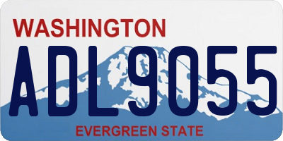 WA license plate ADL9055