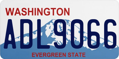 WA license plate ADL9066