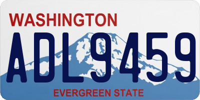 WA license plate ADL9459