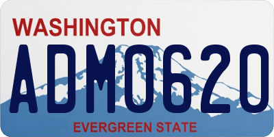 WA license plate ADM0620