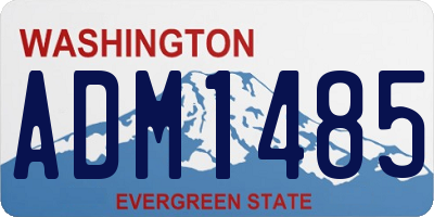 WA license plate ADM1485