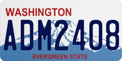 WA license plate ADM2408