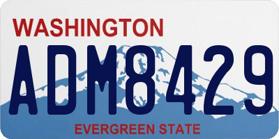 WA license plate ADM8429