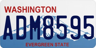 WA license plate ADM8595