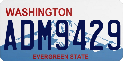 WA license plate ADM9429
