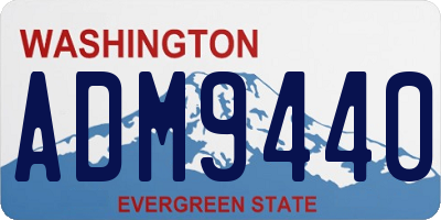 WA license plate ADM9440
