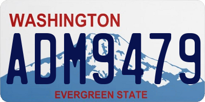 WA license plate ADM9479