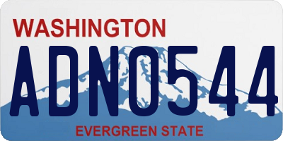 WA license plate ADN0544