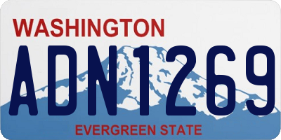WA license plate ADN1269