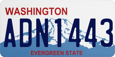 WA license plate ADN1443