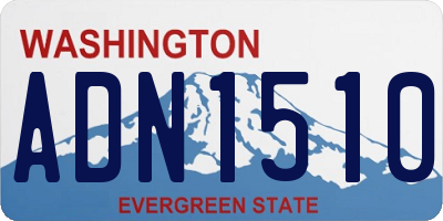 WA license plate ADN1510