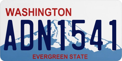 WA license plate ADN1541
