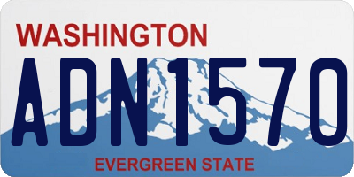 WA license plate ADN1570